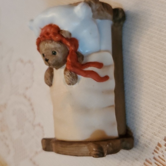 Vintage 1988 The Heirloom Tradition "Beddytime" Bear Figurine - Picture 3 of 6